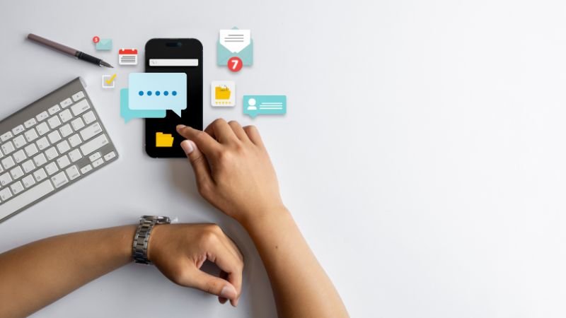 Common workplace distractions including notifications, emails, and interruptions affecting ability to focus at work