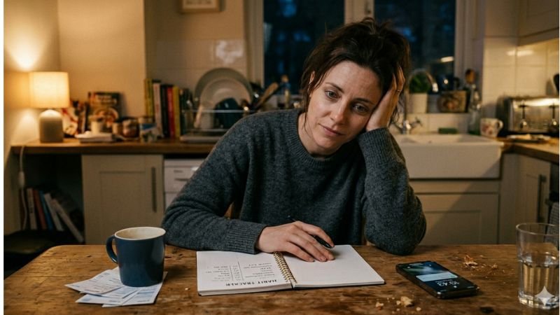 Person overwhelmed by too many simultaneous habit changes, showing that willpower isn't enough for habit formation