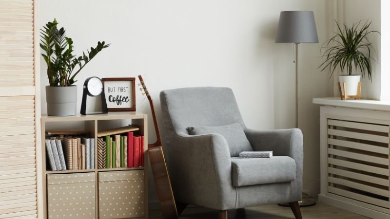 A dedicated space for reading showing how to design an environment to develop a reading habit